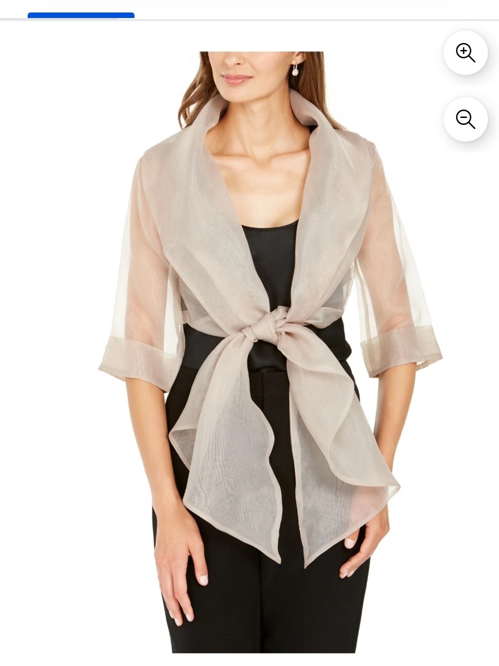 Adrianna Papell Sheer Organza Shawl/Wrap Size Medium